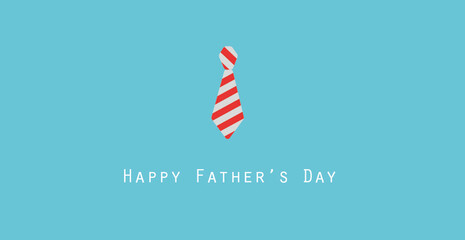 Happy father's day greeting card design. Colorful tie banner