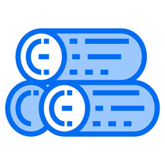 Woods blue line icon