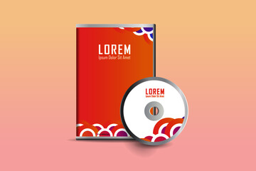 DVD case design, DVD envelope. multicolor Corporate business template for CD envelope and DVD case. Layout with modern triangle elements and abstract background. Creative vector concept