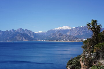 blue mountain view in Antalya