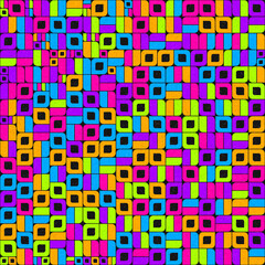 Abstract Geometric Pattern generative computational art illustration