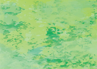 水彩風緑色のマダラ模様