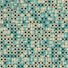 Abstract Geometric Pattern generative computational art illustration