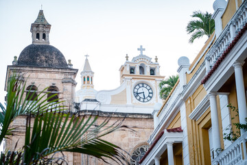 Ciudad amurallada de Colombia, Torre del reloj, gastronomia y arquitectura tipica de Cartagena de...