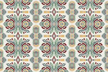 Abstract Ethnic Vector Seamless Pattern. Trendy boho tile. African textile design. Scandinavian ornament. Perfect for wallpaper, cloth, wrapping paper and other endless fill.