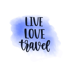 Travel inspiration quote. Positive phrase about trip and adventure.