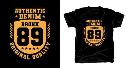 Bronx eighty nine typography t-shirt design