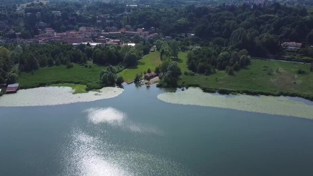 Landscape near Alserio Lake, Lombardy, Como