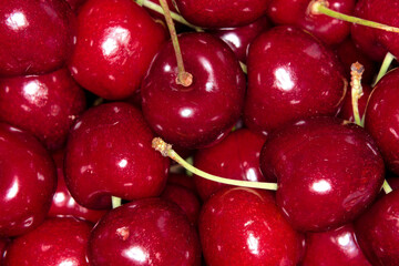 background with cherries