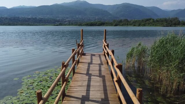 Landscape near Alserio Lake, Lombardy, Como