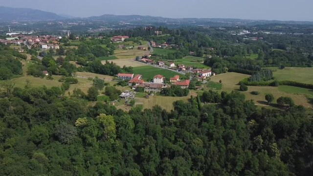 Landscape near Alserio Lake, Lombardy, Como