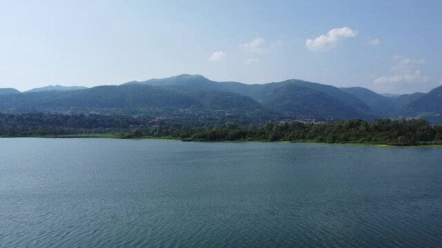 Landscape near Alserio Lake, Lombardy, Como