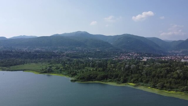 Landscape near Alserio Lake, Lombardy, Como