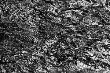 Turbulntt water in black and white