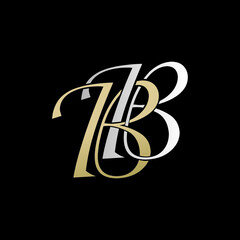 bb logo design vector icon luxury premium - obrazy, fototapety, plakaty