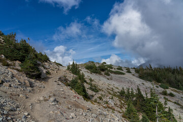 Skyscraper Peak Trail At Mount Rainier National Park