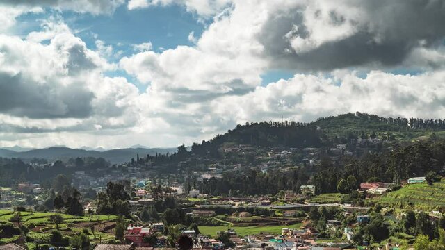 Timelapse video of Ooty, Nilgiris, Western Ghats, Tamil Nadu, India