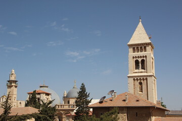 Obraz premium View of the Old City of Jerusalem, Israel.