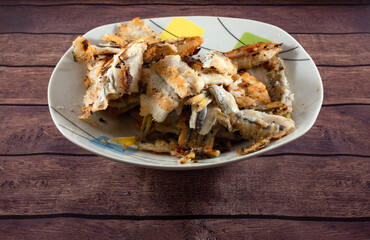 plate full of fried silverside