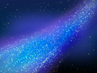 Fotobehang Melkweg en de achtergrond van het heelal © foolchico