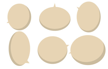 Set speech bubble on a white background, vector speaking or chat talk box , icon balloon text or communication,speak cloud for cartoon and comic, message dialog