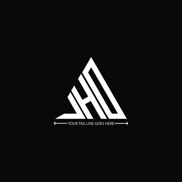 J H D letter logo creative design. J H D unique design