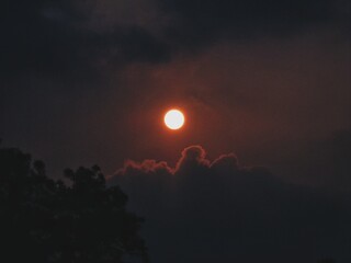 sunset in the mountains