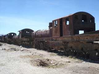 old train in the desert