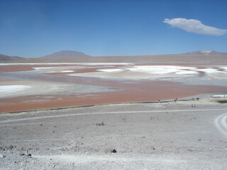 salt flat in the desert