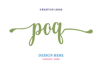 POQ lettering logo is simple, easy to understand and authoritative