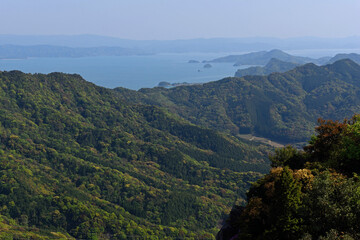 Fototapeta na wymiar 次郎丸岳「山頂からの眺め」