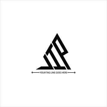J I P letter logo creative design. J I P unique design