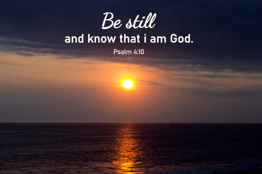 Be Still and Know That I Am God Sign