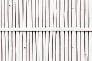 White old Bamboo fence texture and background seamless