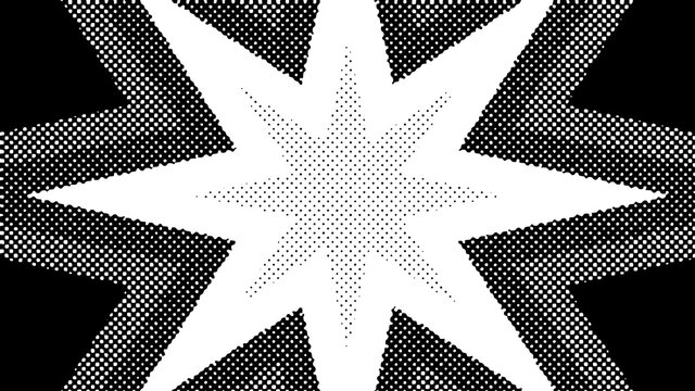 An abstract halftone grunge star burst pattern background image.