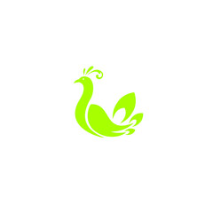 Peacock Nature Logo Design