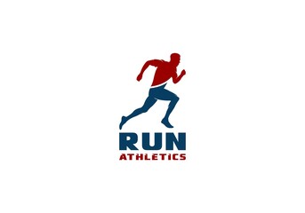 run logo in white background