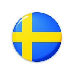 Sweden country flag icon vector design