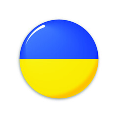 Ukraine country flag icon vector design
