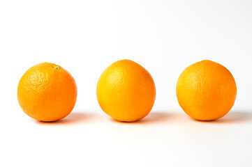 oranges isolated on white background