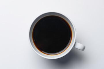 Robusta coffee cup isolated on white