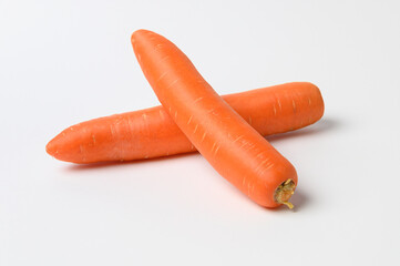carrots isolated on white