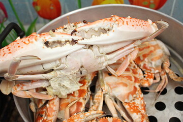Sea crab boiled