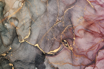 Alcohol ink art.Mixing liquid paints. Modern, abstract colorful background, wallpaper. Marble texture.Translucent colors