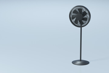 3d rendering electric fan with different color