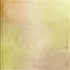 Watercolor green background. Autumn painted texture. Hand drawn watercolor. Artistic background with copy space for design. Web banner. Abstract summer, autumnal, fall, Thanksgiving background