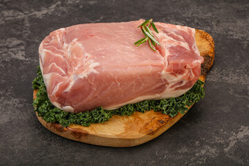 Pork meat piece for cooking