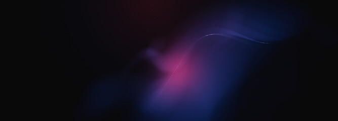 Abstract colorful digital particles wave with bokeh and light background, 3d render wave line dot background, line wave light glowing effect particular background.