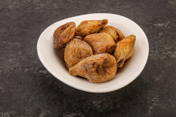 Dry sweet fig fruit heap