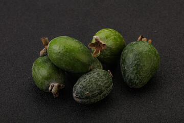 Tropical green sweet fruit Feijoa